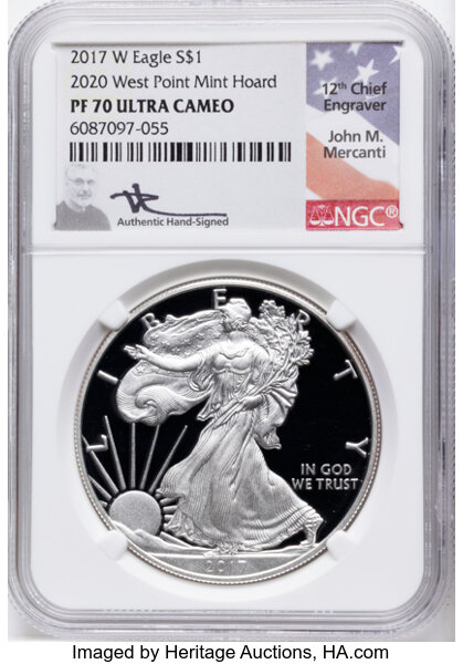 2017-W $1  Silver Eagle PR DCAM thumbnail 3