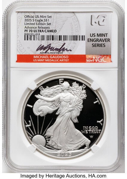 2025-S $1  Silver Eagle PR DCAM thumbnail 3