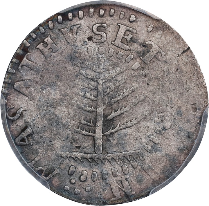1652 Shilling Pine Tree, Small Planchet MS thumbnail 3