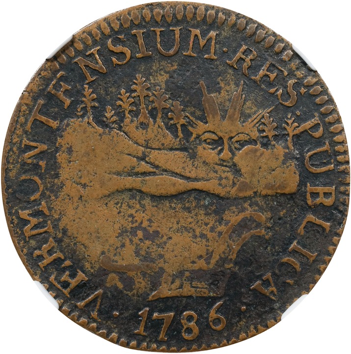 1786 Copper Vermont, VERMONTENSIUM MS BN thumbnail 4