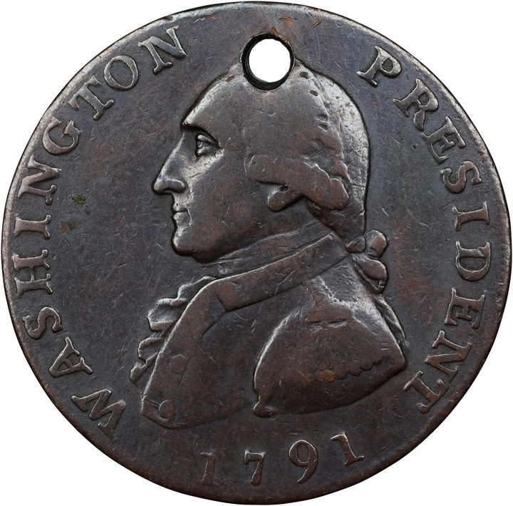 1791 1c Washington, Large Eagle MS BN thumbnail 2