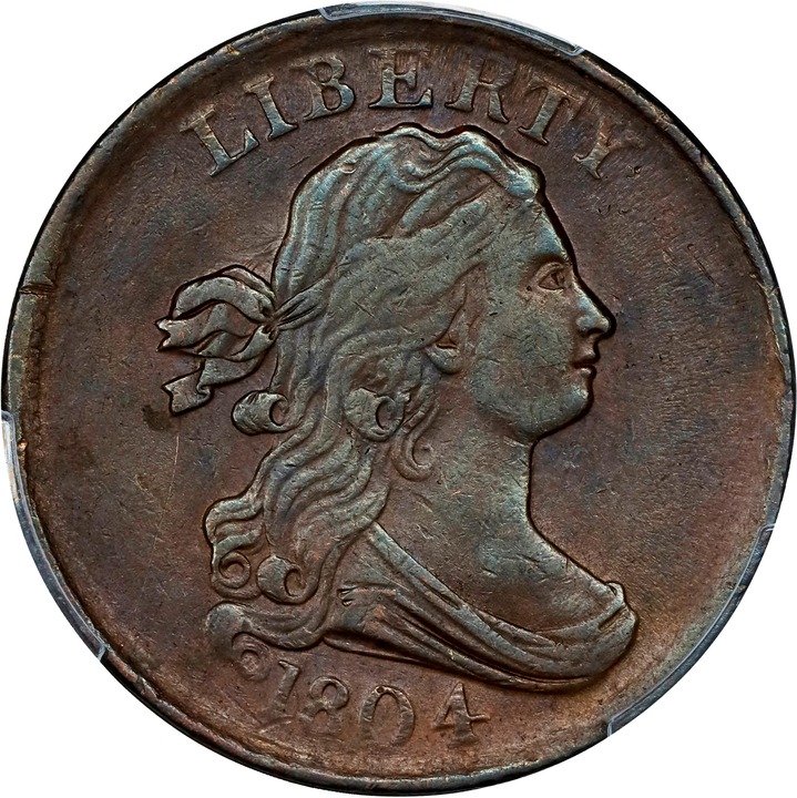 Draped Bust Half Cent 1/2c 1800-1808 MS BN [Type] G6 BN thumbnail 12