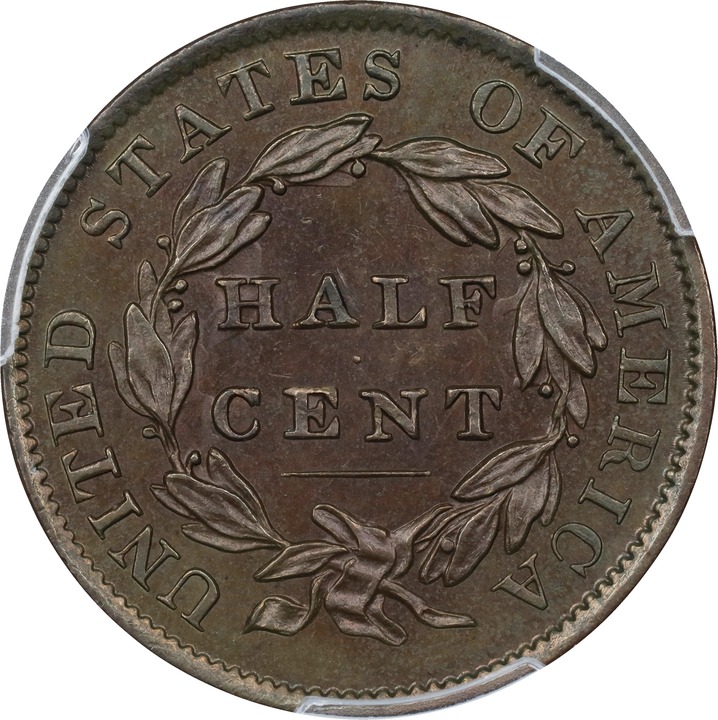 1833 1/2c MS BN AG3 BN thumbnail 2