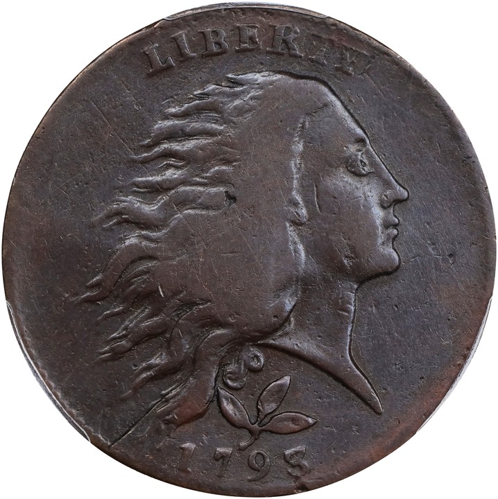 1793 1c Wreath, Vine/Bars MS BN thumbnail 6