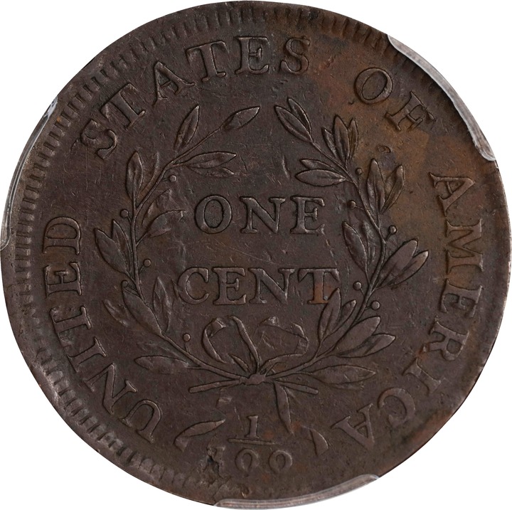 1797 1c Reverse of 1797, Stems MS BN P1 BN thumbnail 2