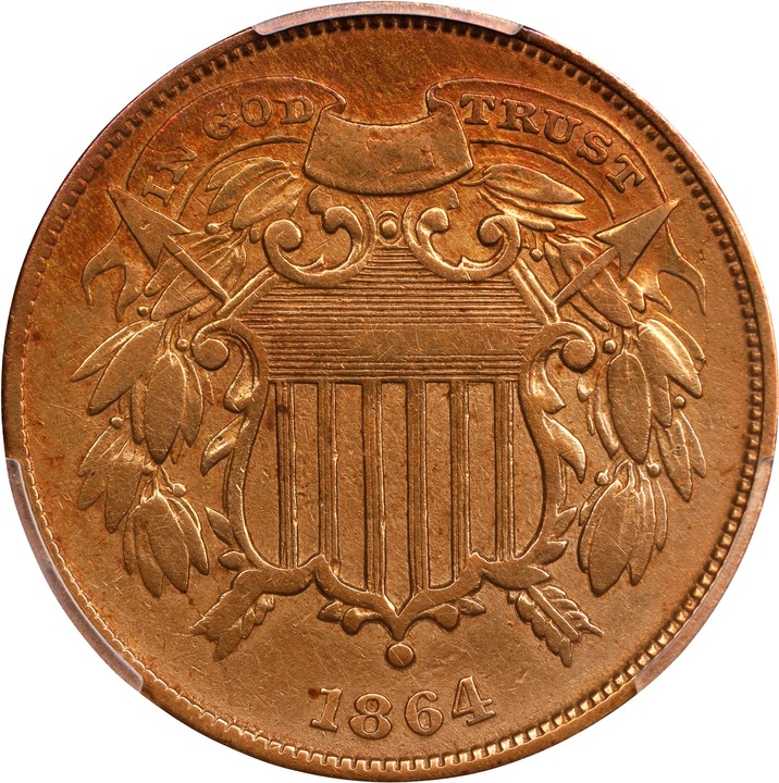 1864 2c Small Motto MS BN thumbnail 2