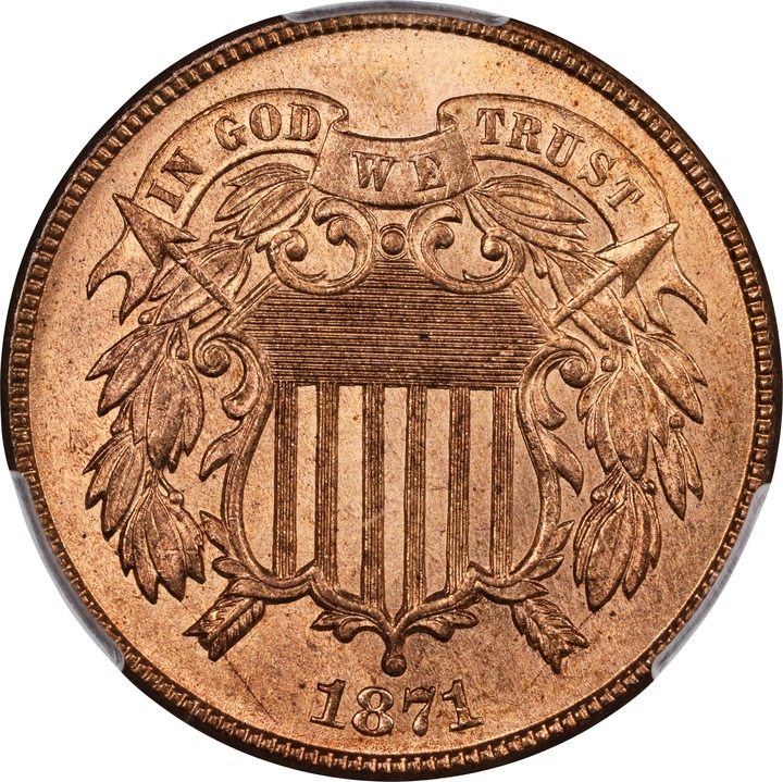 Image for 1871 2c MS RD MS66 RD