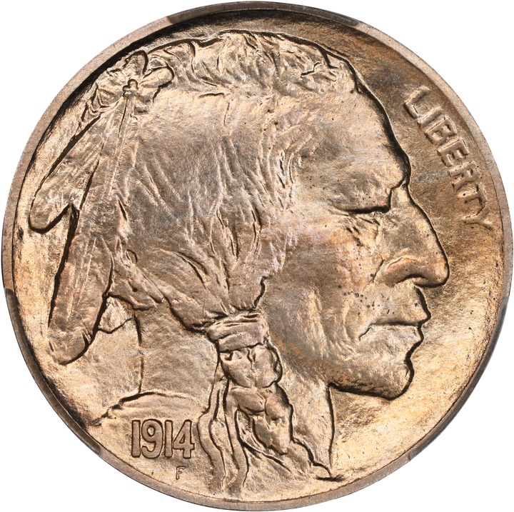 Buffalo Nickel 5c Type 2 Reverse, Matte Finish, 1913-1916 [Type] PR67 CAC thumbnail 3