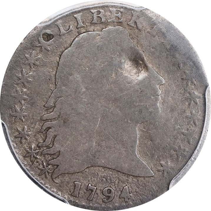 Flowing Hair Half Dime H10c 1794-1795 [Type] VG8 thumbnail 13