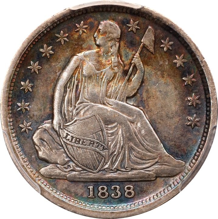 1838 10c Partial Drapery MS thumbnail 3
