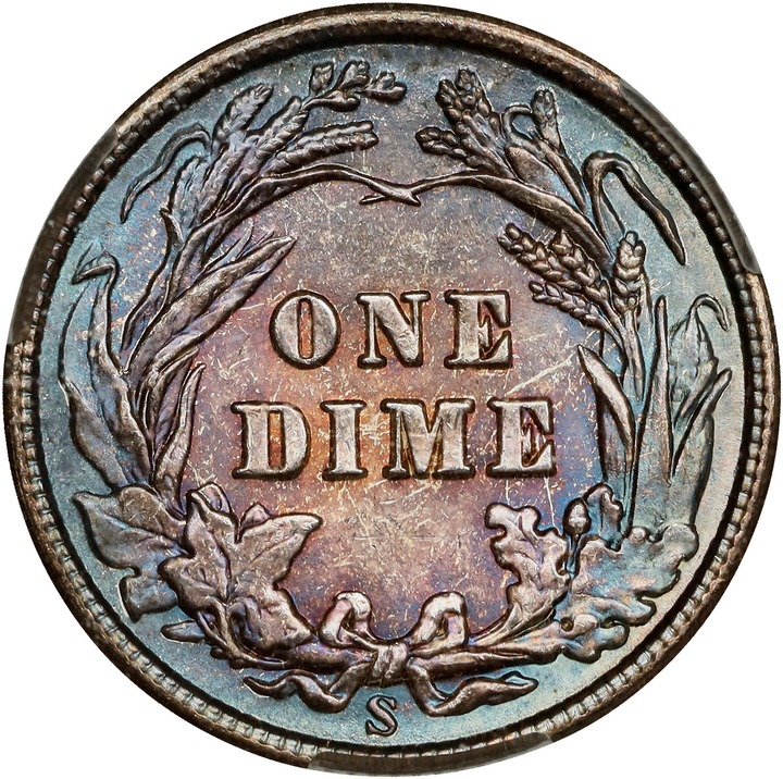 1909-S 10c MS66 thumbnail 2