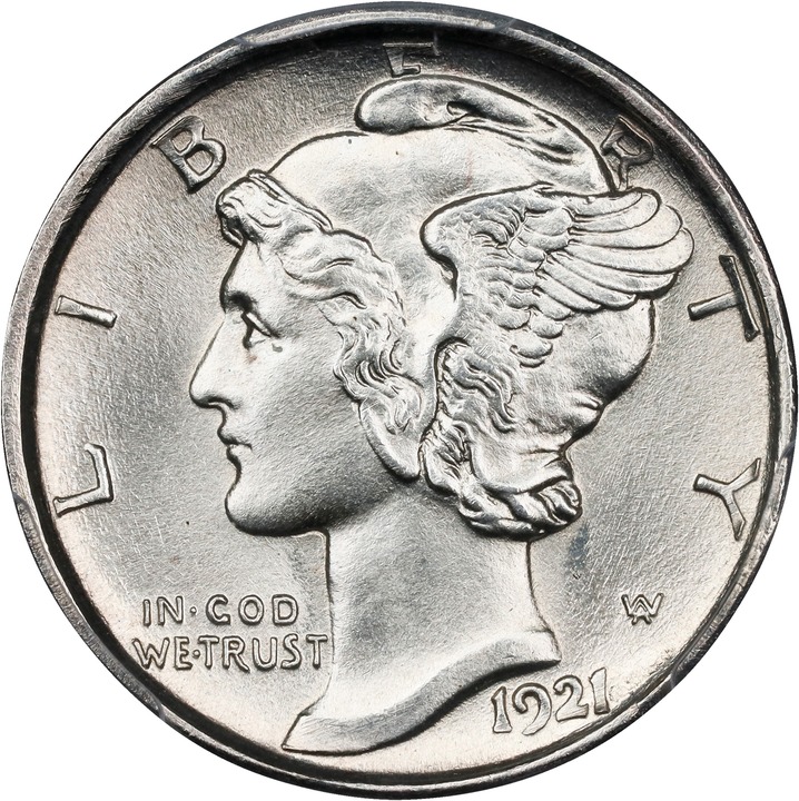 1921-D 10c MS thumbnail 2