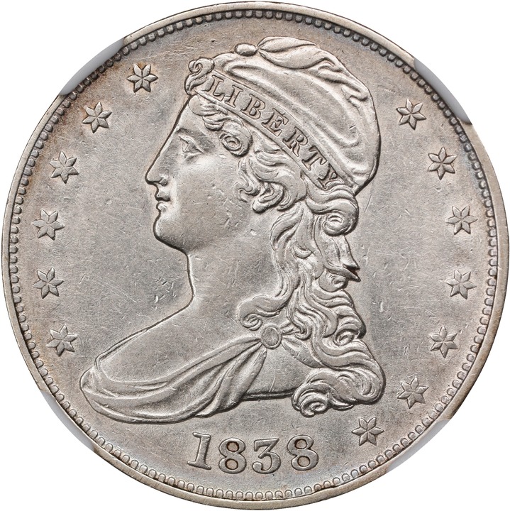 1838 50c Reeded Edge F12 thumbnail 18