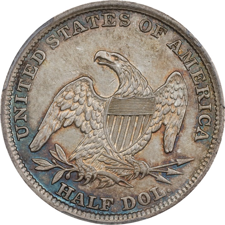 Capped Bust Half Dollar 50c Reeded Edge, 1836-1839 [Type] G4 thumbnail 10
