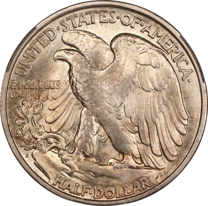 1921-D 50c MS64 thumbnail 2