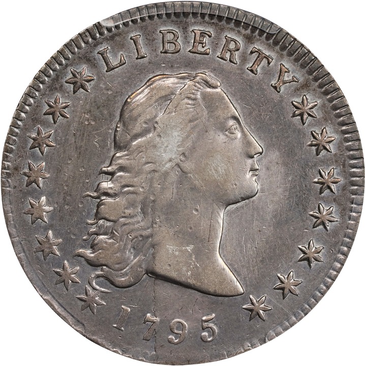 1795 $1  Flowing Hair, 3 Leaves P1 thumbnail 3