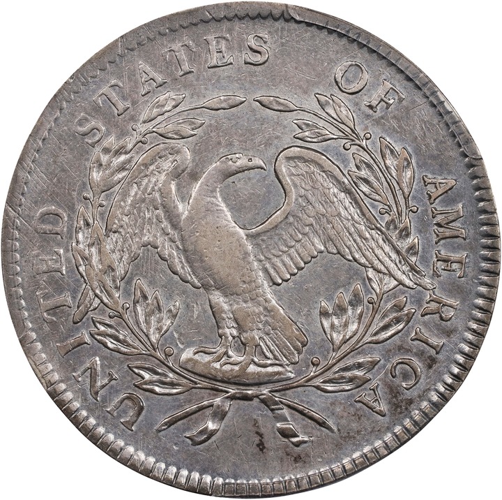 1795 $1  Flowing Hair, 3 Leaves P1 thumbnail 4