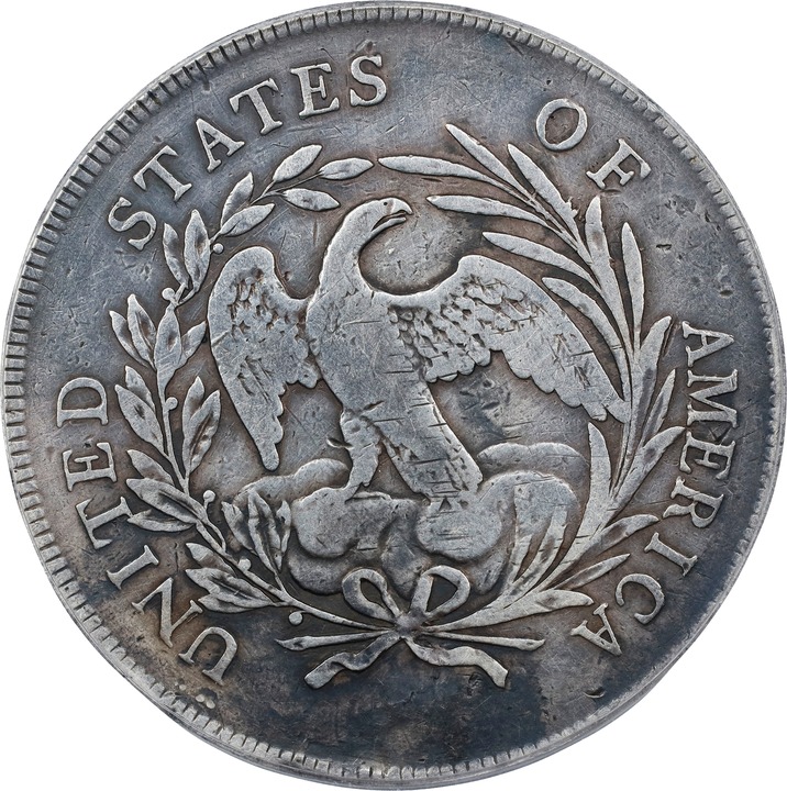 1795 $1  Draped Bust, Centered Bust P1 thumbnail 2