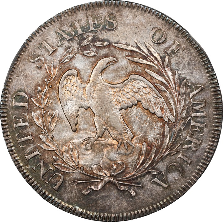 1796 $1  Small Date, Large Letters AU53 thumbnail 5