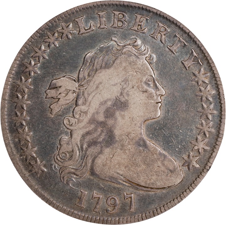 1797 $1  10x6 Stars, Large Letters AG3 thumbnail 3