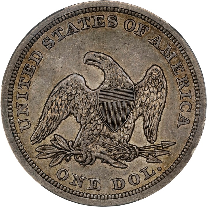 1842 $1 AU53 thumbnail 2