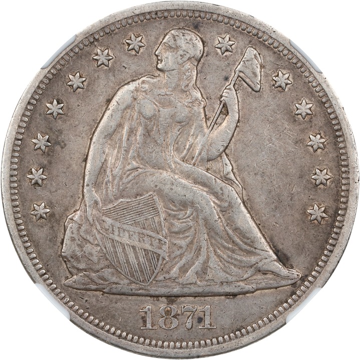 Image for 1871 $1 P1 CAC
