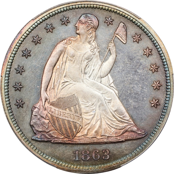 Image for 1863 $1 PR66