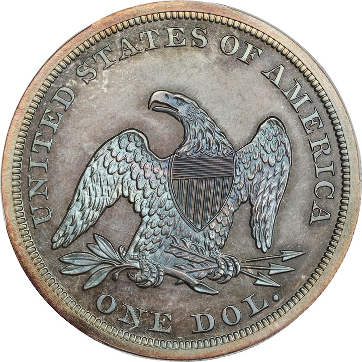 1863 $1 PR66 thumbnail 2