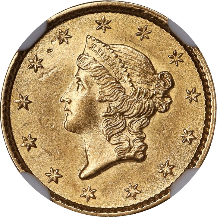 1853 G$1 MS thumbnail 6