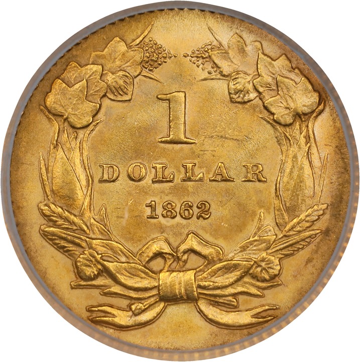 1862 G$1 MS68 thumbnail 6