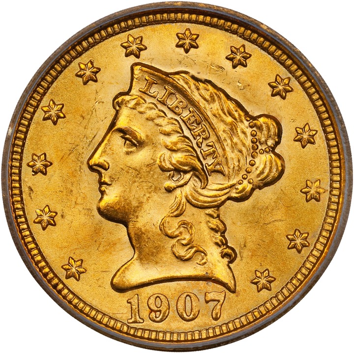 1907 $2 1/2 MS thumbnail 7