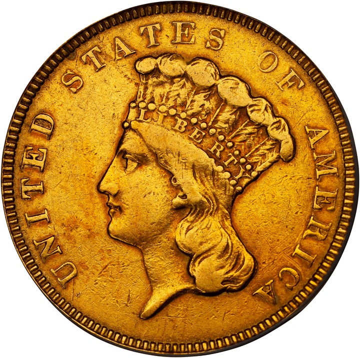 Image for 1854-O $3 AU55