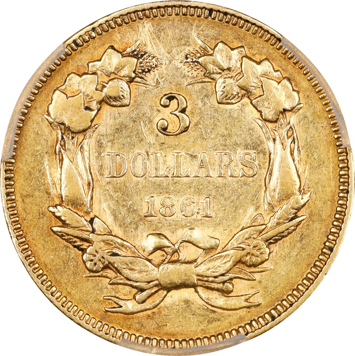 Three Dollar Gold Princess $3  1854-1889 [Type] G6 CAC thumbnail 6