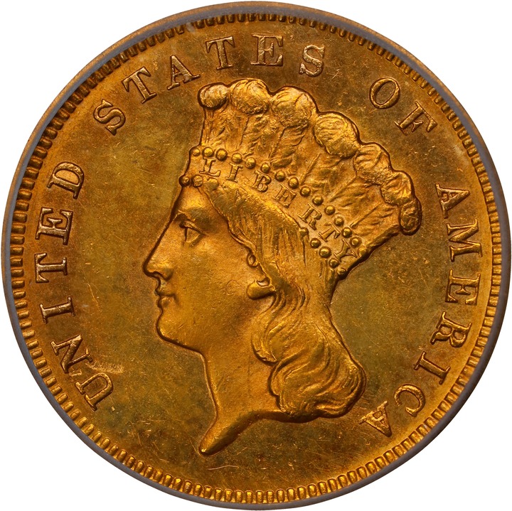 Image for 1870 $3 MS61