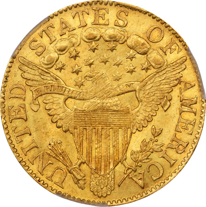 1806 $5  Pointed 6, 8x5 Stars MS63 thumbnail 4
