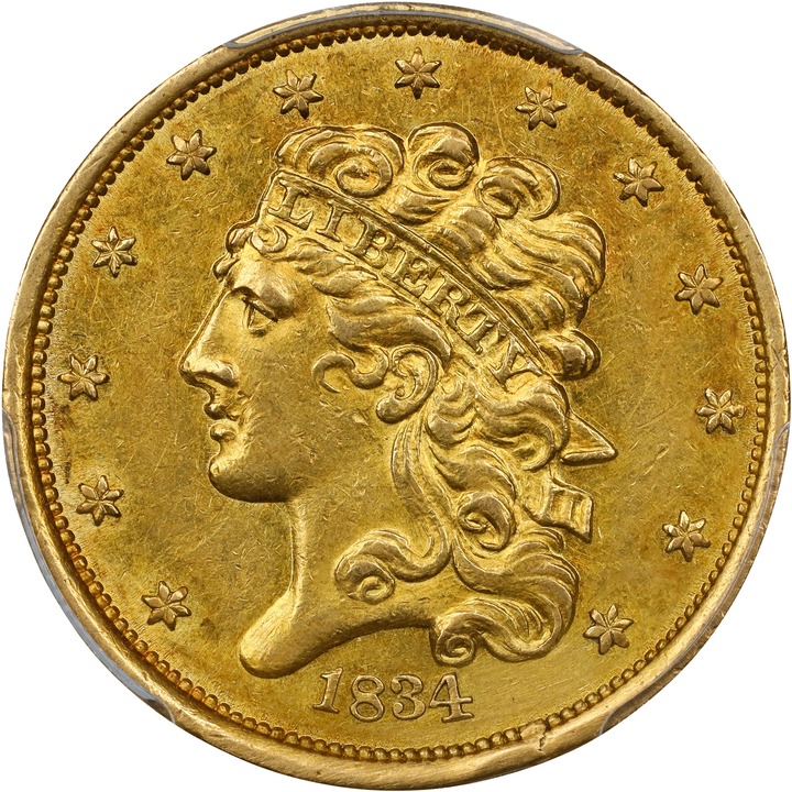 1834 $5  Classic Head, Plain 4 MS thumbnail 10