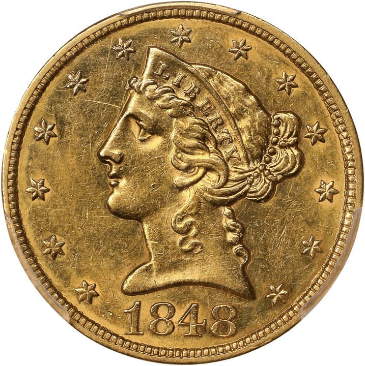 1848 $5  MS thumbnail 2