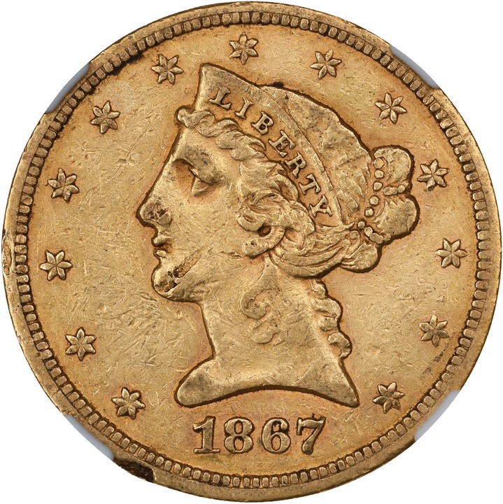 1867 $5  MS thumbnail 3