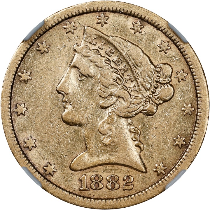 1882-CC $5  MS thumbnail 3