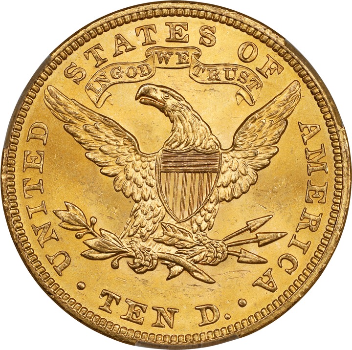 1907 $10  Liberty MS64 thumbnail 4