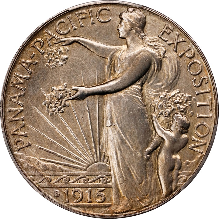 Panama-Pacific Commemorative Set 1915-S, 5 Coins MS thumbnail 19