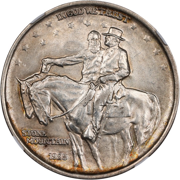 1925 50c Stone Mountain MS60 CAC thumbnail 2