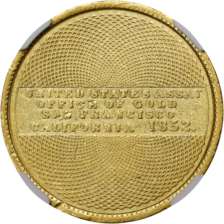 1852 G$10  U.S. Assay Office, Second Reverse, K-12a MS thumbnail 17
