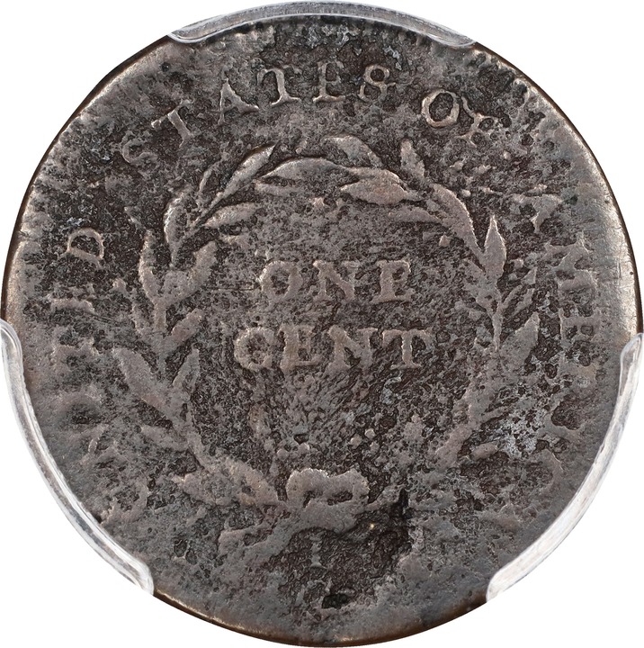 1792 P1c Copper, without Silver Center, J-2 MS RB thumbnail 4