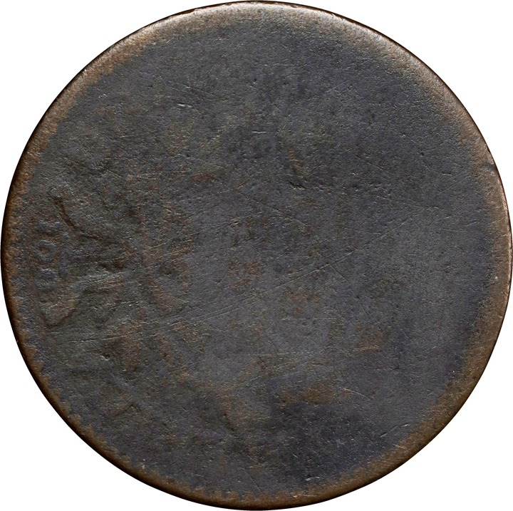 1796 1c Draped Bust, Reverse of 1794, S-107  MS BN thumbnail 4