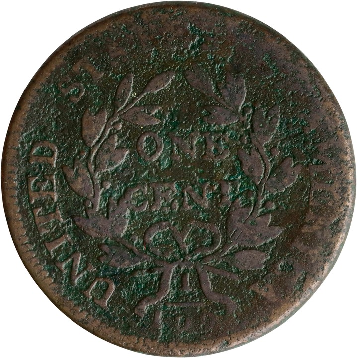 Draped Bust Cent 1c 1796-1807 MS BN [Type] P1 BN thumbnail 2