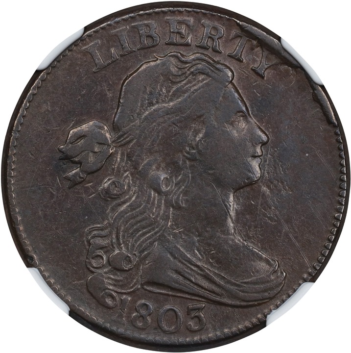 1803 1c No Stems, S-243  MS BN thumbnail 2