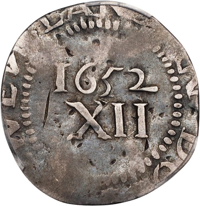 1652 Shilling Pine Tree, Large Planchet MS thumbnail 13