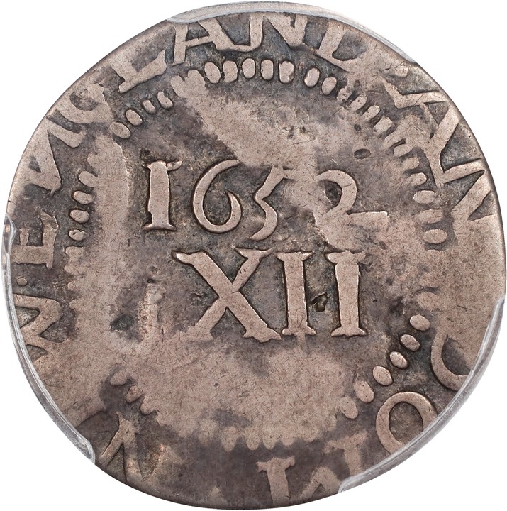 1652 Shilling Pine Tree, Large Planchet MS thumbnail 14