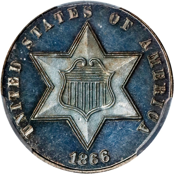 3-Cent Silver 3cS Type 3, 1859-1873 PR CAM [Type] PR65 CAM thumbnail 3